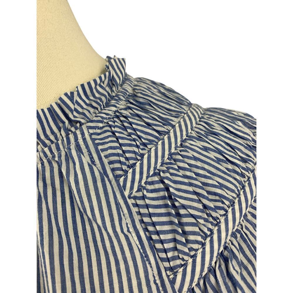 Striped Ruffle Sleeve Blouse - Picture 7 of 8